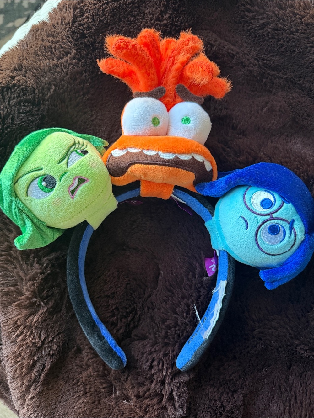 Disney Plush Headband with Blue, Teal and Purple Accents